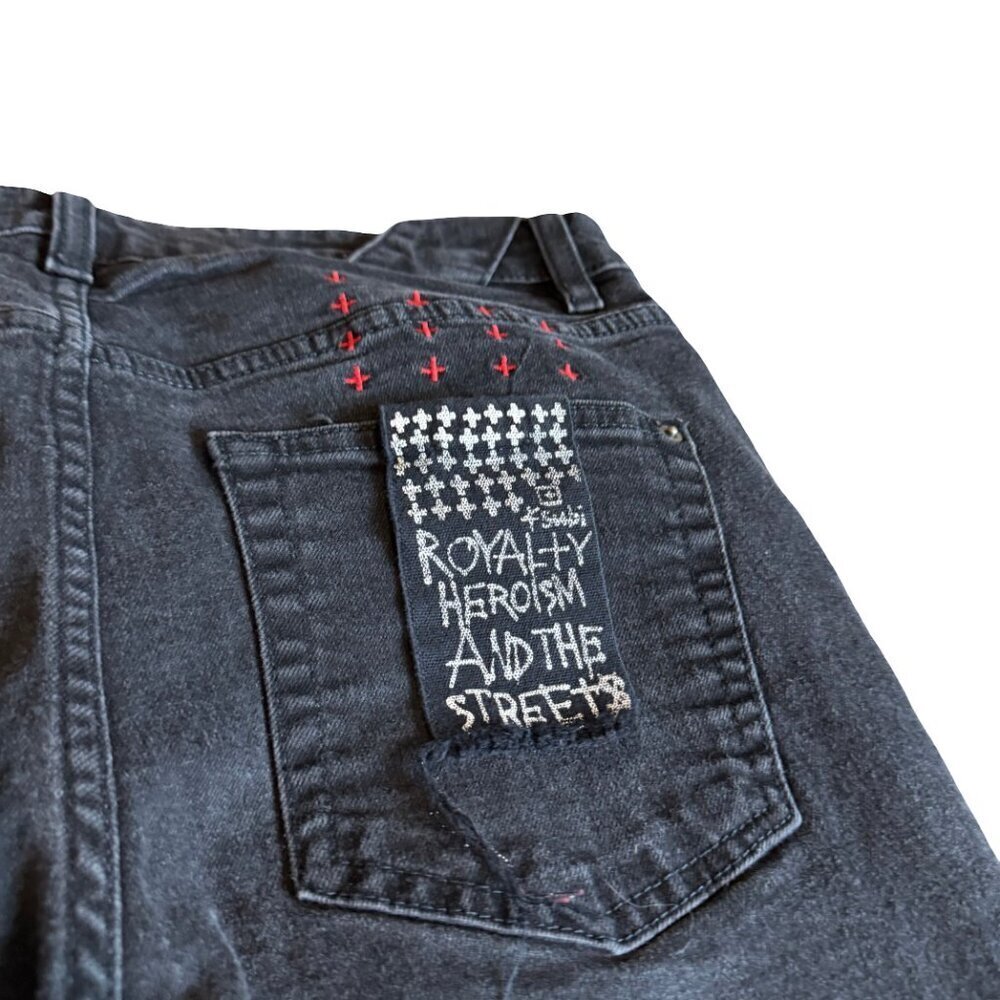 Ksubi Distressed Black Denim Jeans Streetwear Quiet Luxury Size 32 Men's - Picture 4 of 11